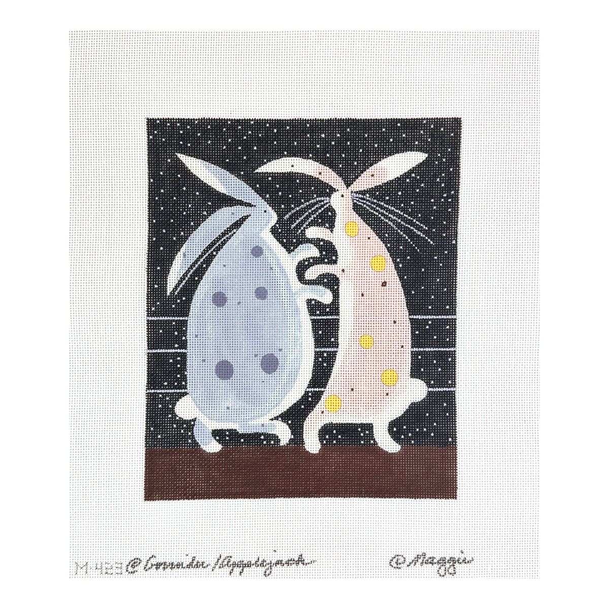 Maggie Co Govinder Applegate Joe and Ali Needlepoint Canvas