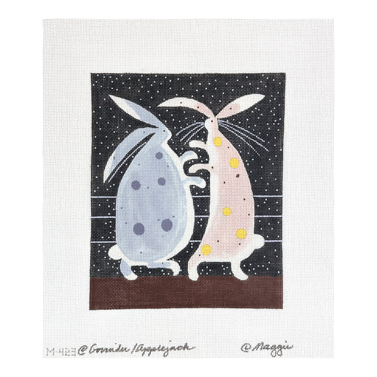 Maggie Co Govinder Applegate Joe and Ali Needlepoint Canvas