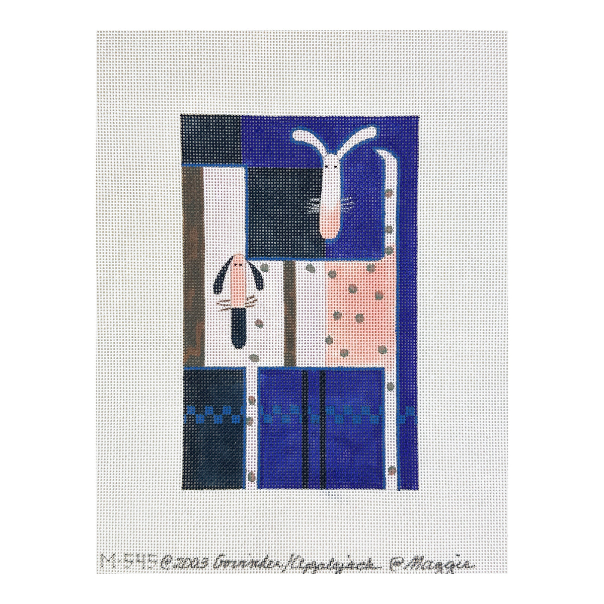 Maggie Co Govinder Applegate Watch Dogs Needlepoint Canvas