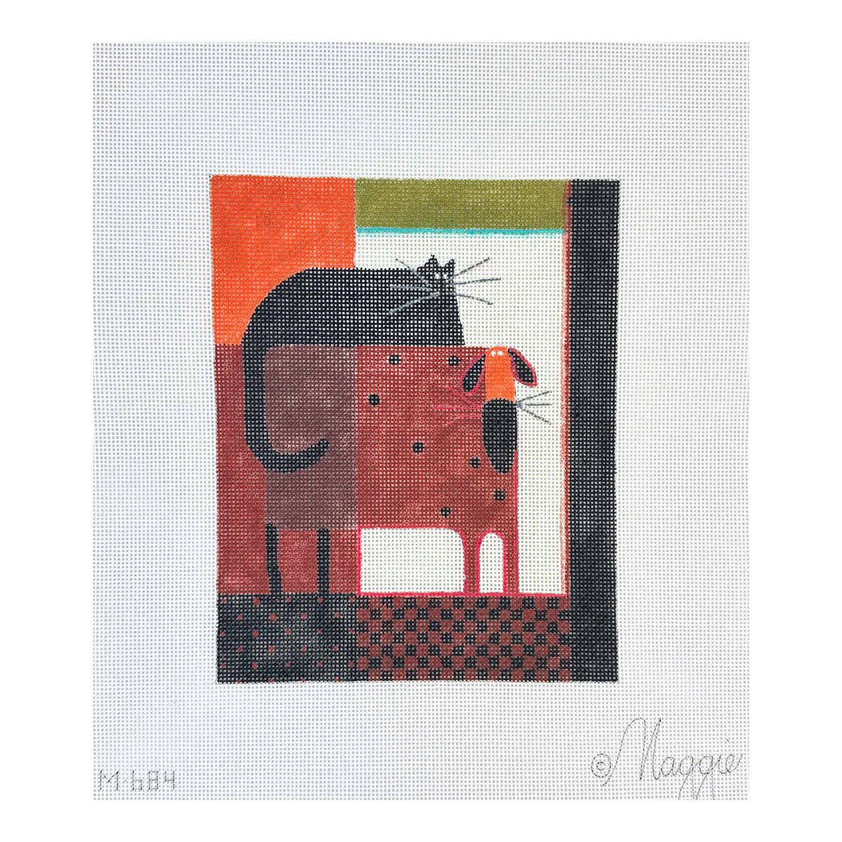 Maggie Co Govinder Applegate Wee Willie Winkle Needlepoint Canvas