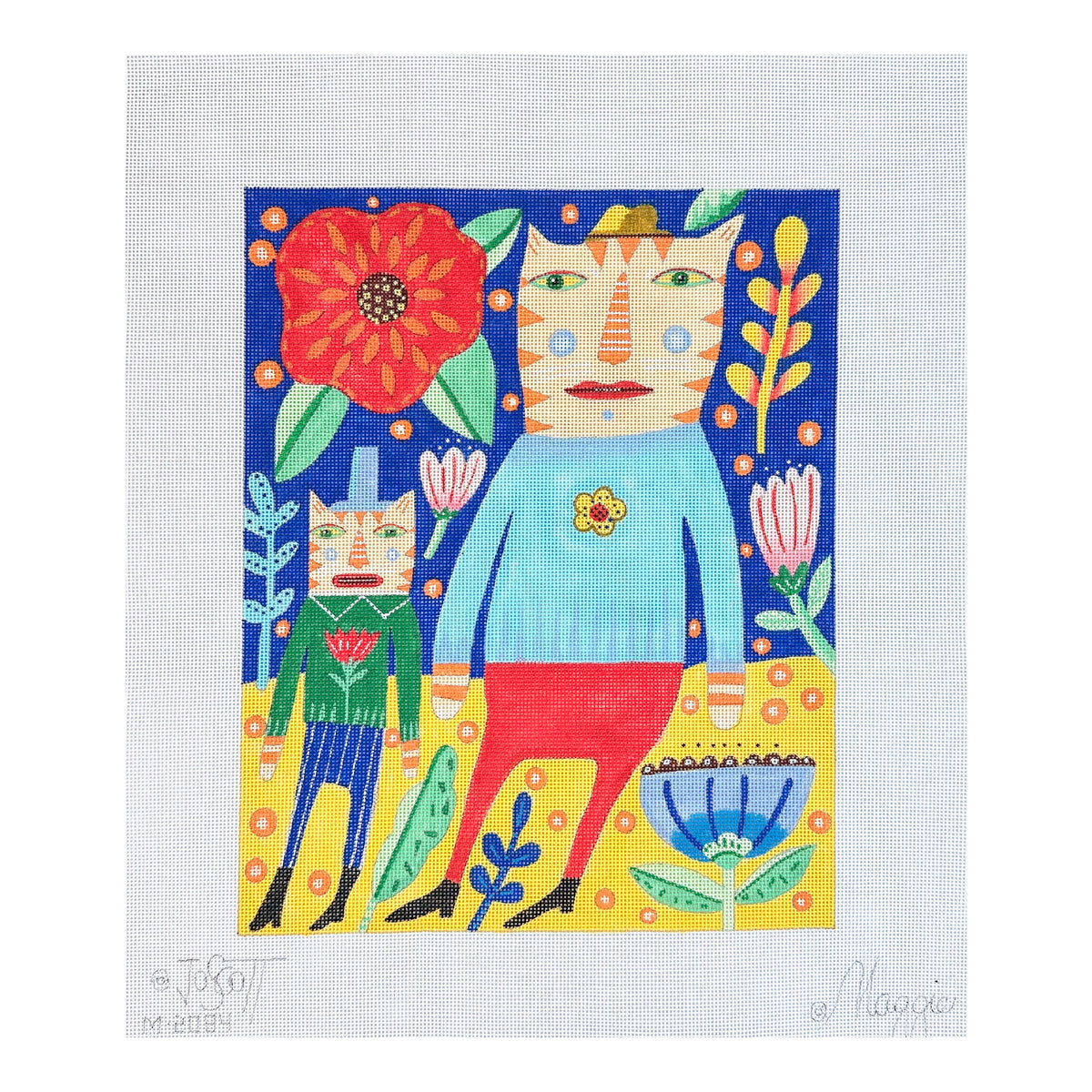 Maggie Co Jo Scott Wild Thing Needlepoint Canvas