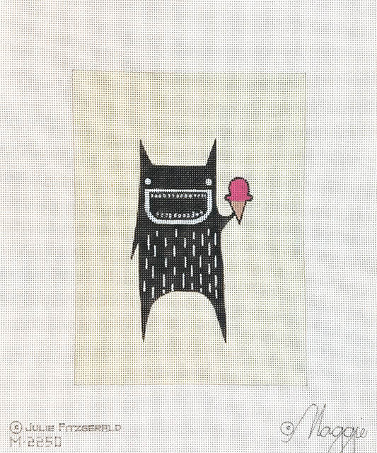 Maggie Co Julie FitzGerald Ice Cream Monster Needlepoint Canvas