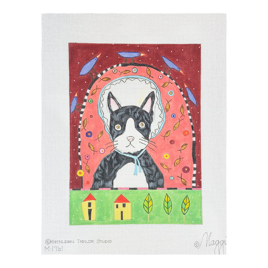Maggie Co Kathleen Taylor Studio Cat Hat Needlepoint Canvas