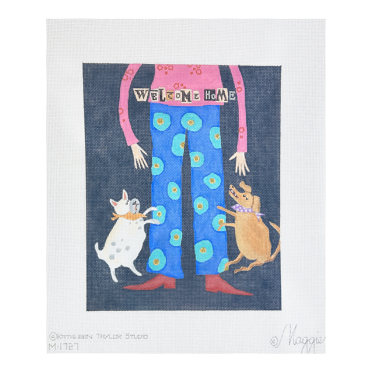 Maggie Co Kathleen Taylor Studio Welcome Home Needlepoint Canvas