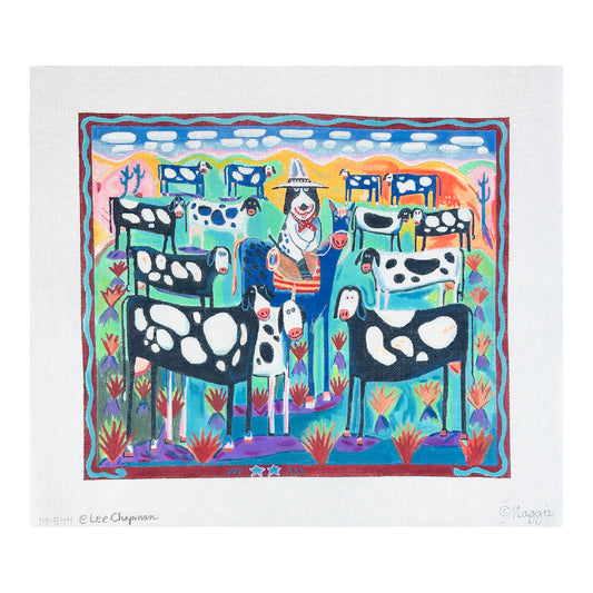 Maggie Co Lee Chapman Cowpoke Needlepoint Canvas