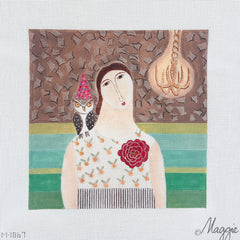 Maggie Co Leslie Barron Party Hat and Confetti Needlepoint Canvas