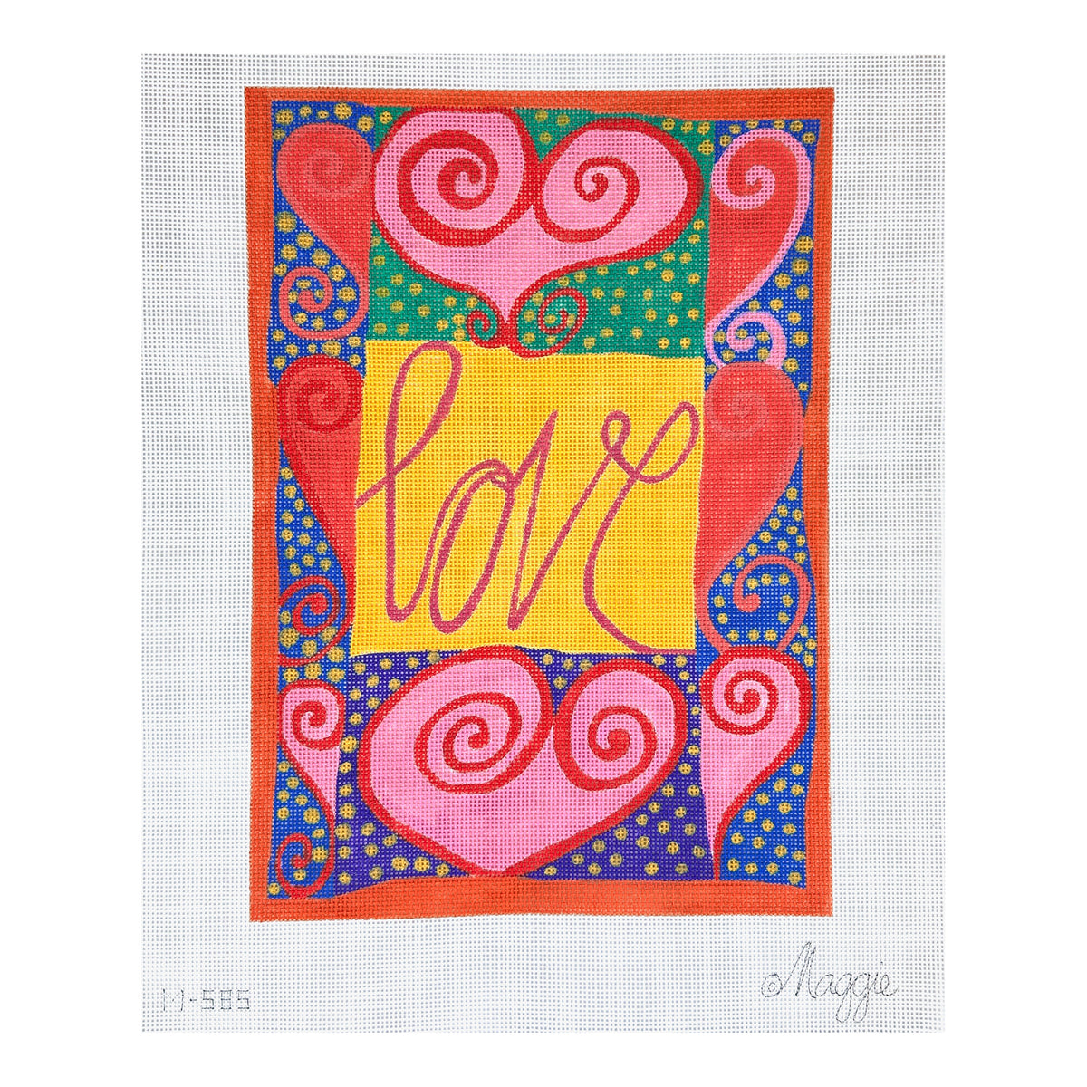 Maggie Co Love Needlepoint Canvas