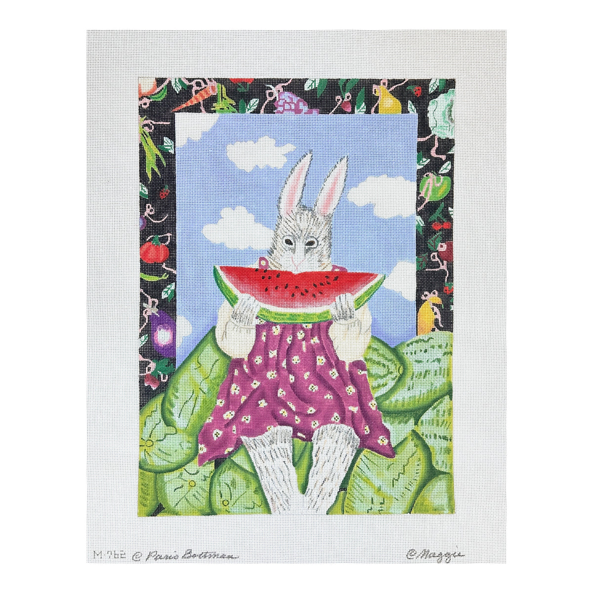 Maggie Co Paris Bottman My Wish For Your Day Needlepoint Canvas