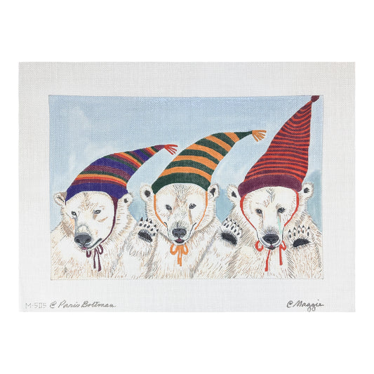 Maggie Co Paris Bottman We Three Bears Needlepoint Canvas