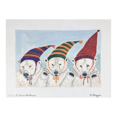 Maggie Co Paris Bottman We Three Bears Needlepoint Canvas