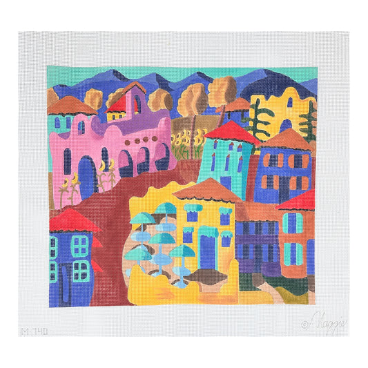 Maggie Co Paula Neumann Coming Up Through The Cracks Needlepoint Canvas