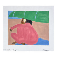 Maggie Co Pegge Hopper Banana Leaf Needlepoint Canvas