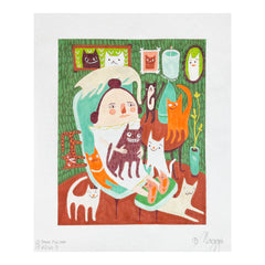Maggie Co Sara Pulver Cat Lady Needlepoint Canvas