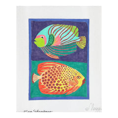 Maggie Co Sara Schneidman Fishies Needlepoint Canvas