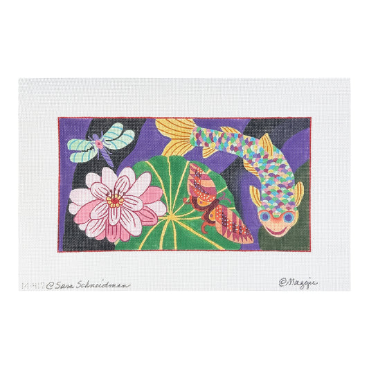 Maggie Co Sara Schneidman Koi Needlepoint Canvas