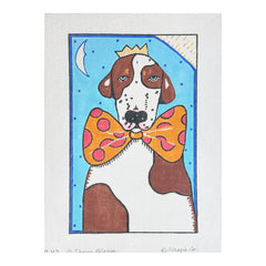 Maggie Co Sharon Bloom Sunny the Dog Needlepoint Canvas