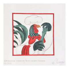 Maggie Co Stephanie Stougger Ruth Levison Designs Rooster Chef Pepper Needlepoint Canvas