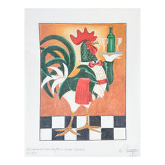 Maggie Co Stephanie Stougger Ruth Levison Designs Rooster Waiter Needlepoint Canvas