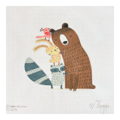 Maggie Co Terry Runyan Bear Hug Needlepoint Canvas