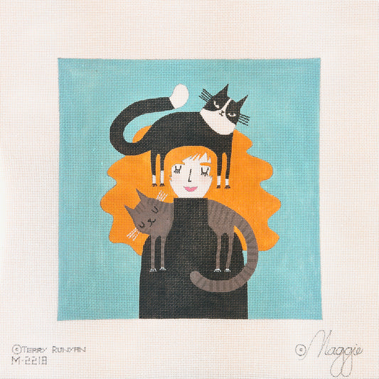 Maggie Co Terry Runyan Staying Warm Needlepoint Canvas