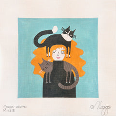 Maggie Co Terry Runyan Staying Warm Needlepoint Canvas