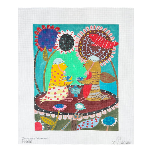 Maggie Co Valerie Weberpal Tea Time Needlepoint Canvas