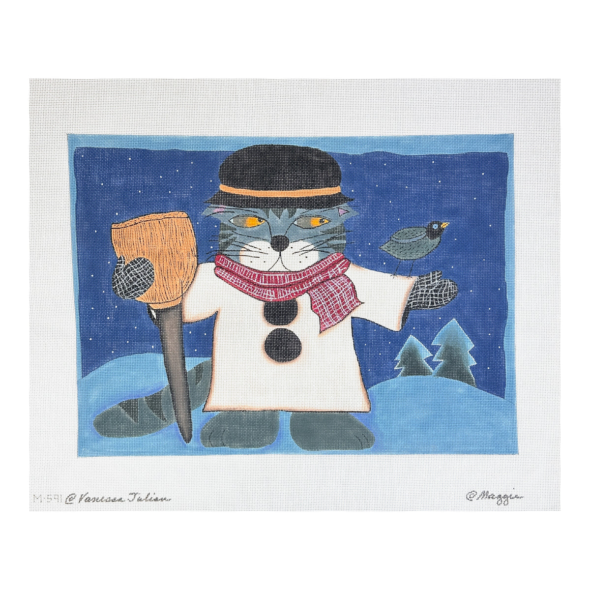 Maggie Co Vanessa Julian Undercover Needlepoint Canvas