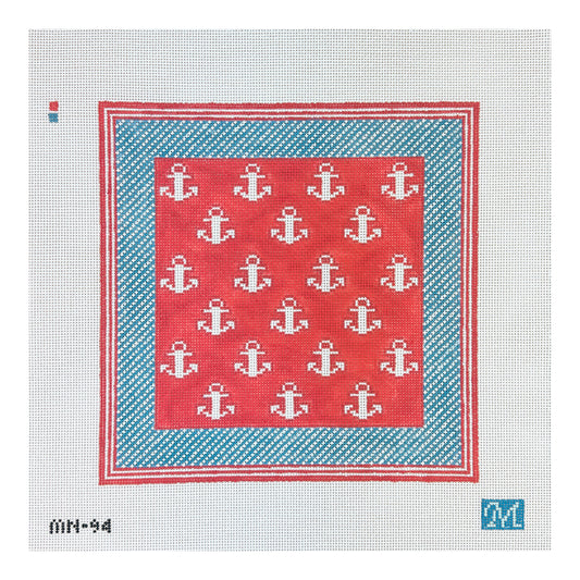 Maura Nolan Designs Anchors Away Needlepoint Canvas