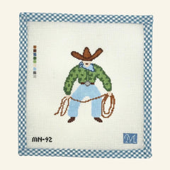 Maura Nolan Designs Cowboy Needlepoint Canvas