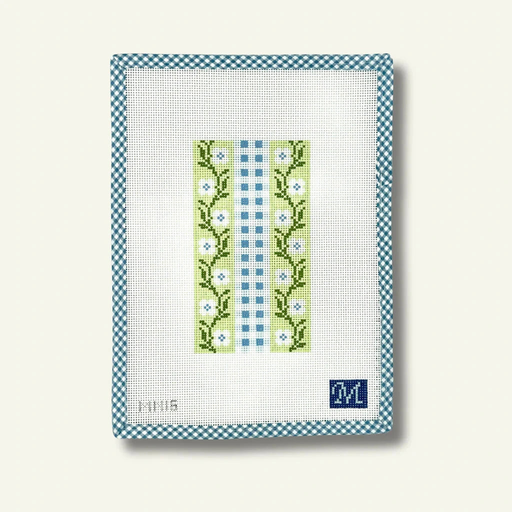 Maura Nolan Designs Daisy Chain Blue Needlepoint Canvas