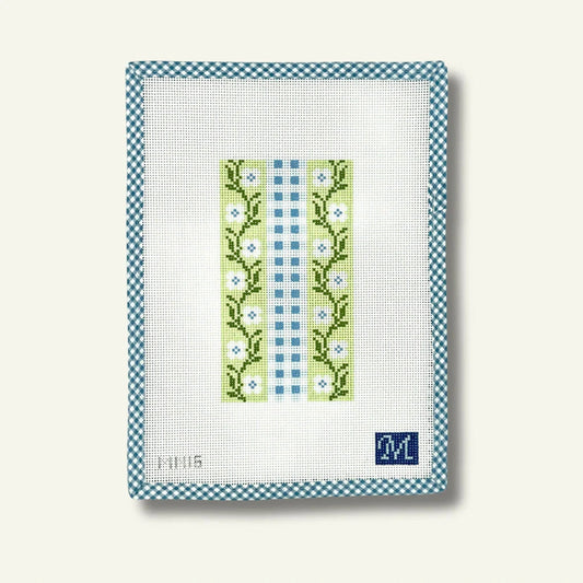 Maura Nolan Designs Daisy Chain Blue Needlepoint Canvas