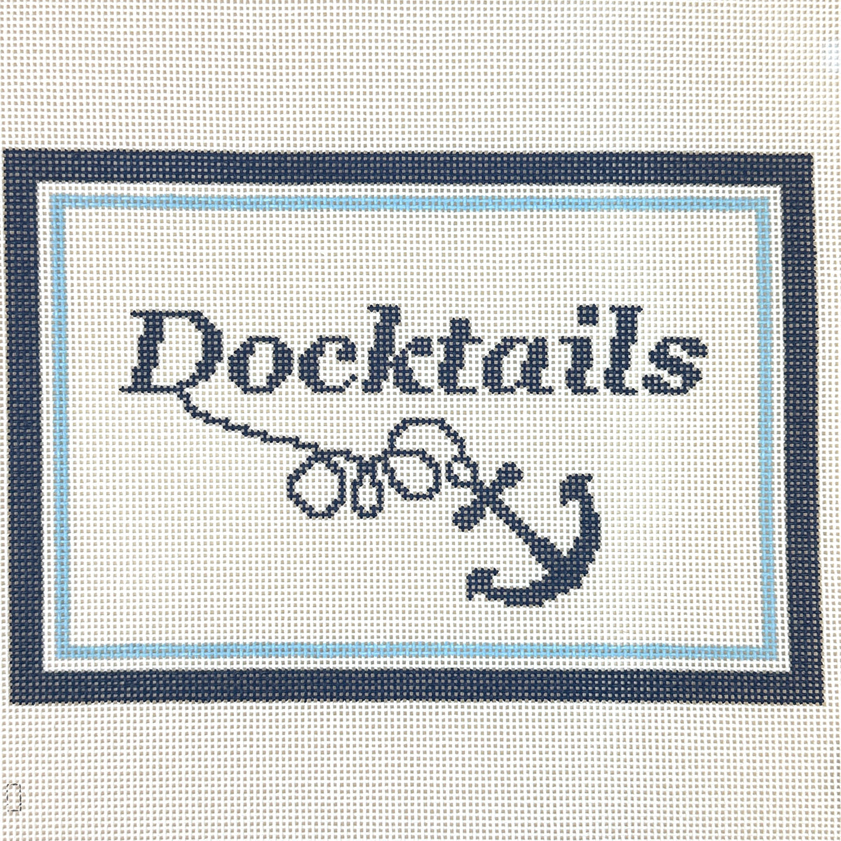 Maura Nolan Designs Docktails Needlepoint Canvas