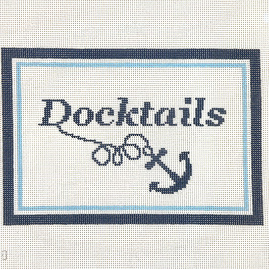 Maura Nolan Designs Docktails Needlepoint Canvas