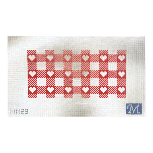 Maura Nolan Designs Hearts Eye Glass Case Needlepoint Canvas