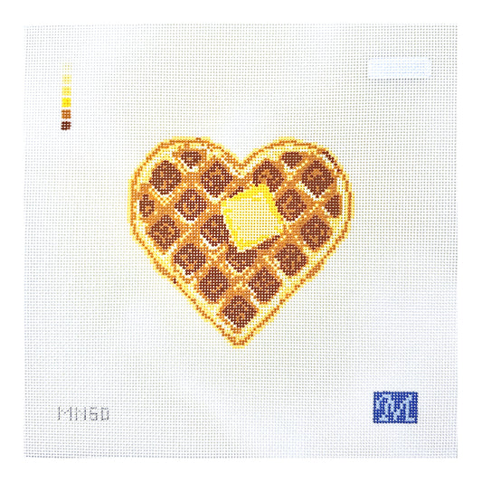 Maura Nolan Designs I Love You a Waffle Lot Needlepoint Canvas