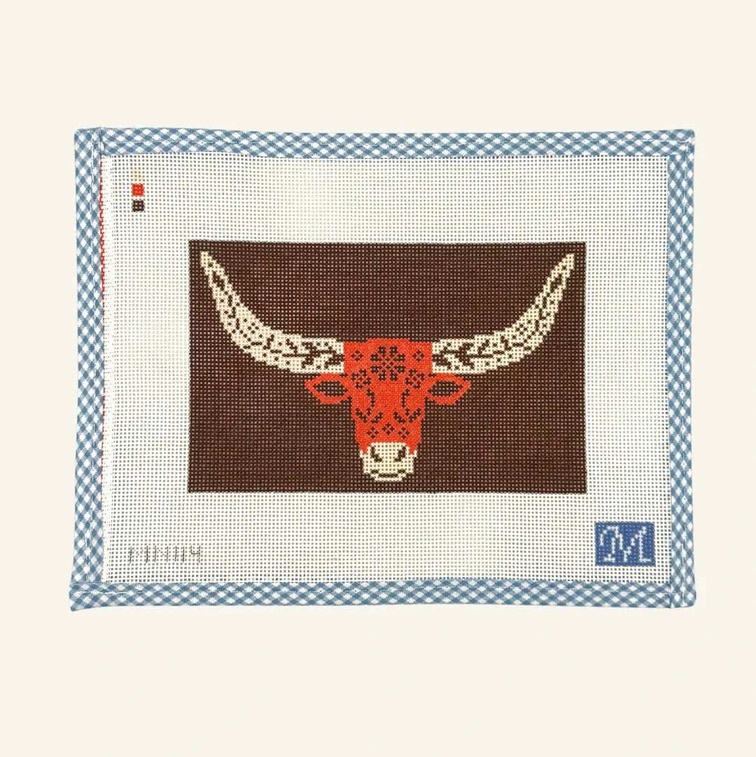 Maura Nolan Designs Longhorn Needlepoint Canvas