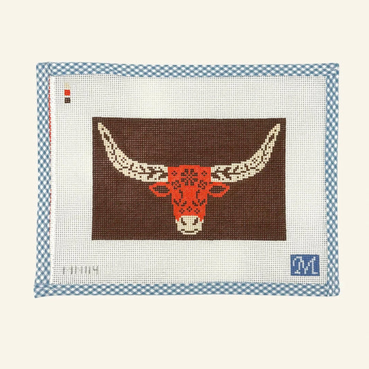 Maura Nolan Designs Longhorn Needlepoint Canvas