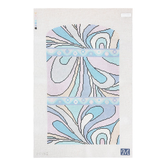 Maura Nolan Designs Mod Trifold Clutch Needlepoint Canvas