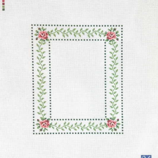 Maura Nolan Designs Rose Frame Needlepoint Canvas