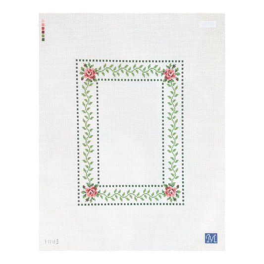 Maura Nolan Designs Rose Frame Needlepoint Canvas