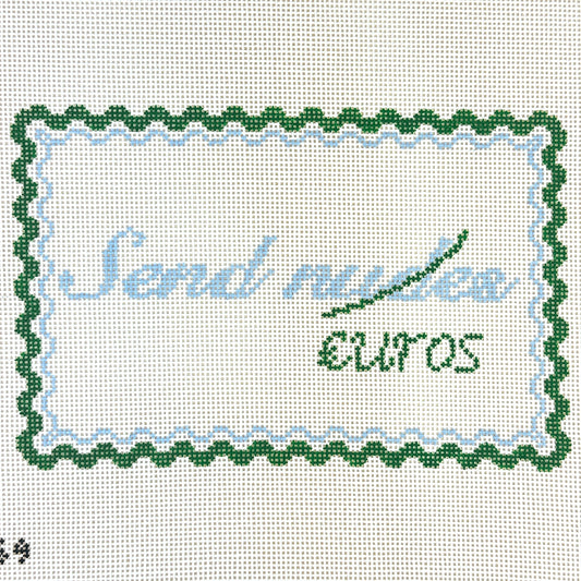 Maura Nolan Designs Send Euros Needlepoint Canvas
