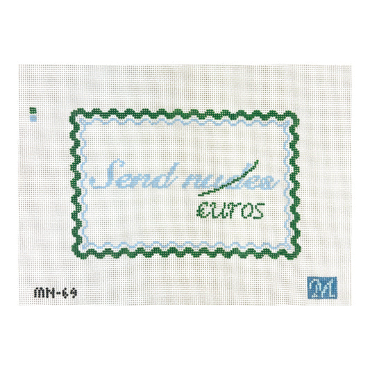 Maura Nolan Designs Send Euros Needlepoint Canvas