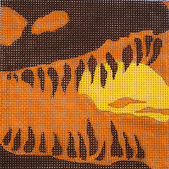 Melissa Prince Designs Jurassic Park Movie Coaster Needlepoint Canvas