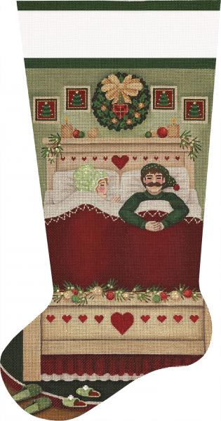 Melissa Shirley Designs A Long Christmas Nap Stocking Needlepoint Canvas