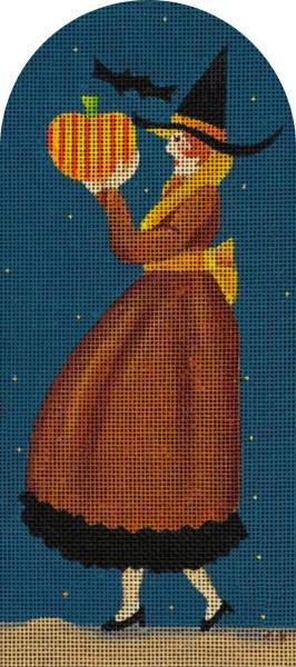 Melissa Shirley Designs Agnes the Witch Needlepoint Canvas