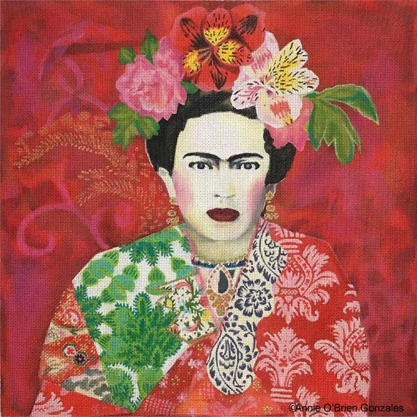 Melissa Shirley Designs Annie O'Brien Gonzales Fridita Needlepoint Canvas