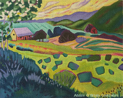 Melissa Shirley Designs Annie O'Brien Gonzales New Mexican Valley Needlepoint Canvas