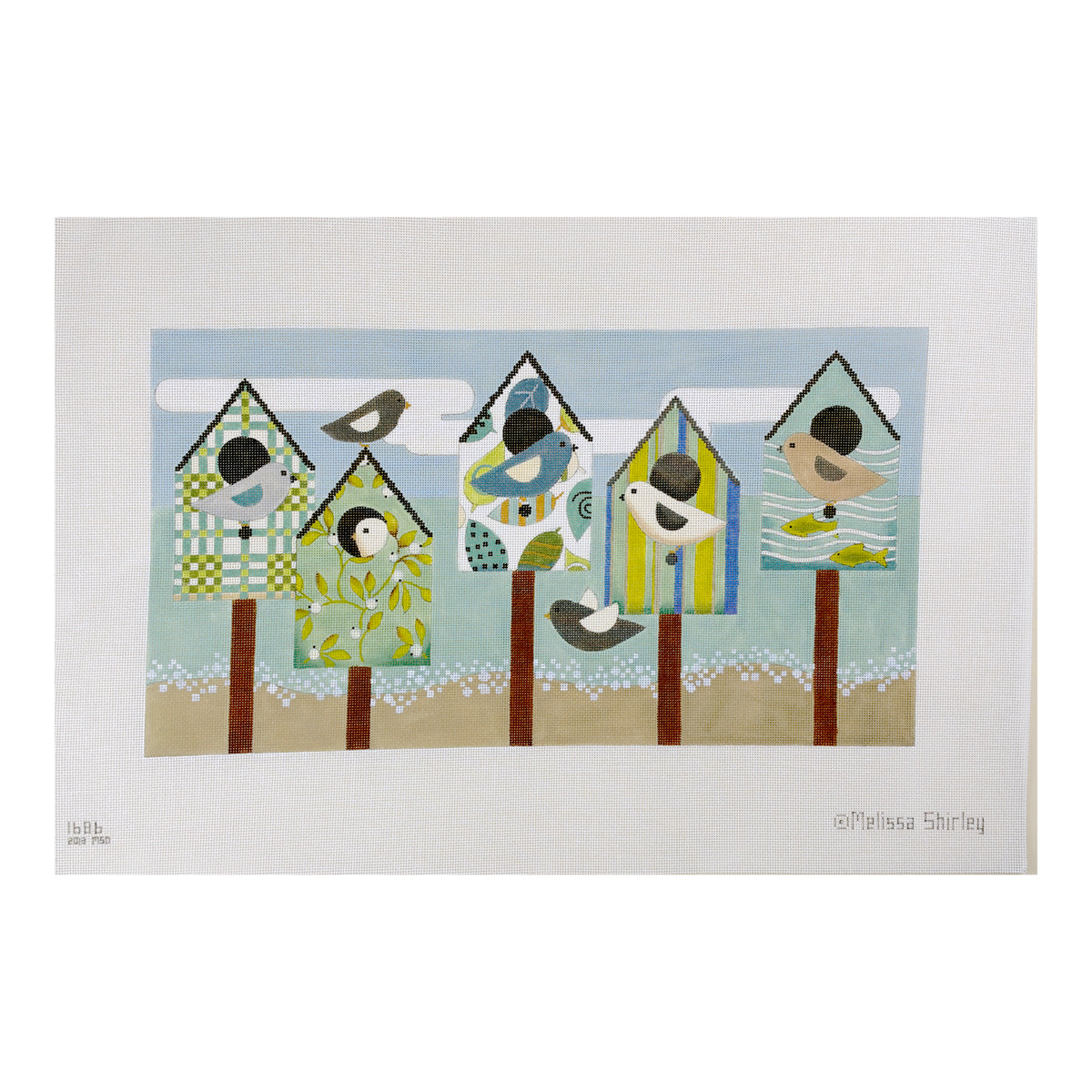 Melissa Shirley Designs Beach Birds Needlepoint Canvas