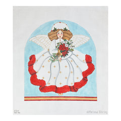 Melissa Shirley Designs Bouquet Angel Dome Needlepoint Canvas