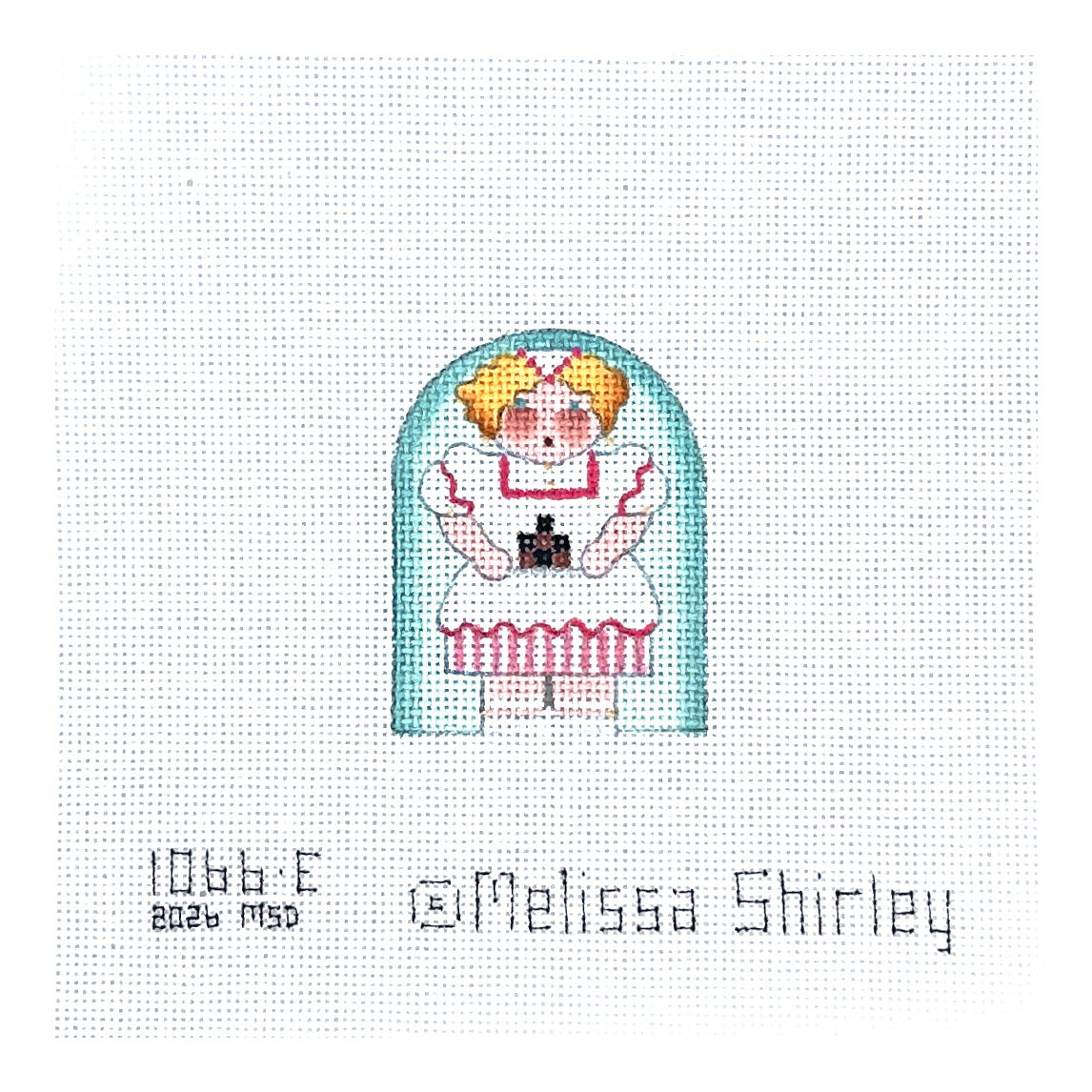 Melissa Shirley Designs Candie Barre Thimble Needlepoint Canvas - 24M